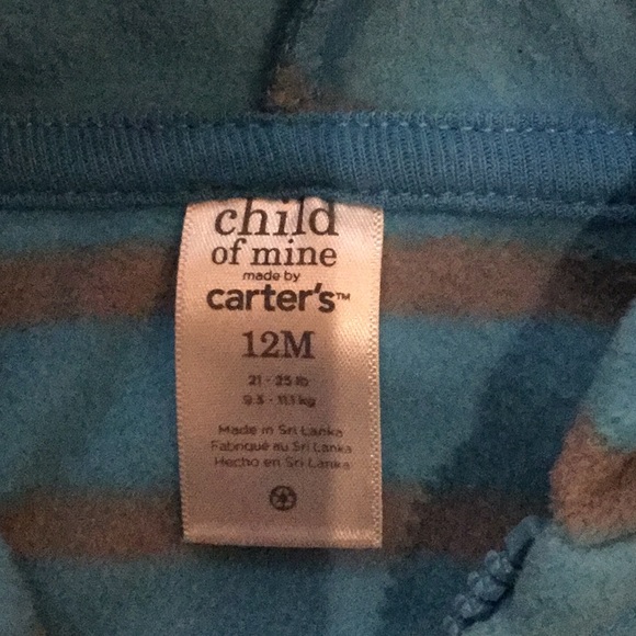 Carter’s monkey sweatshirt and onesie size 12M - Picture 4 of 5